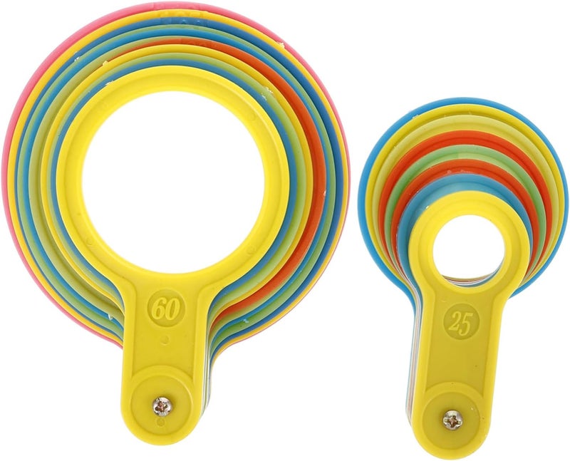 PartyKindom 2 Sets Fruit Diameter Measuring Rings Tool - Plastic Fruit Sizer for Oranges - Peaches Apples Measures 25 60mm & 60 110mm Accurate and Easy to Use Fruit Measurement Tools - Image 1